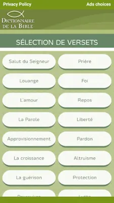 Dictionnaire de la Bible android App screenshot 0