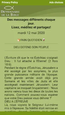 Dictionnaire de la Bible android App screenshot 3